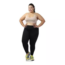 Legging Plus Size Suplex Grossa Alta Compressão Tam.38 A 70