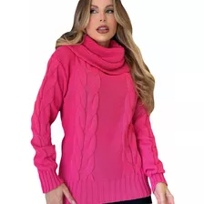 Tricô Outono Inverno Blusa Casaco Para Mulher Cores Lindas