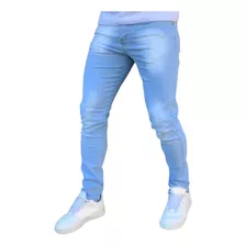 Calça Jeans Tradicional Masculina Skinny Casual Básica 