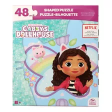 Quebra Cabeça 48 Pçs Gabby Dollhouse Puzzle Borboleta 