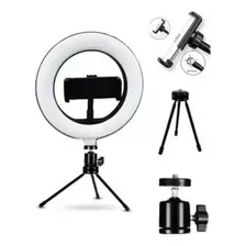 Ring Light Iluminador Com Tripe E Suporte Para Smartphone