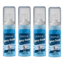 Kit 4 Spray Bucal Above Ice 15ml - Antisséptico