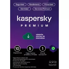 Licencia Kaspersky Total Security 10 Equipos 1 Año