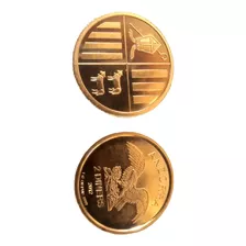 Moneda De Oro 24 Karat 1 Gr. Andora 2 Dinar 2012 Muy Escaso