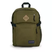 Mochila Jansport Main Campus Color Army Green Diseño De La Tela Liso