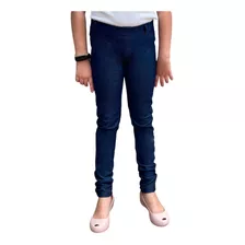 Calça Legging Juvenil Feminina Imita Jeans/ Malha Jeans