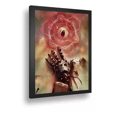 Quadro Emoldurado Poste Full Metal Alchimist Edward Alqui A3