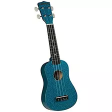 Ukelele Soprano De 4 Cuerdas Hot Rod Teal Sparkle, Azul...