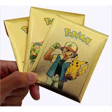 Kit Pokémon 10 Cartas Metal Rara + Álbum + Moeda + Chaveiro