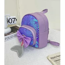 Mochila Para Niña Con Diseño De Sirena Y Lentejuelas