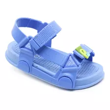Papete Sandália Plugt Infantil Menino Fibra Natural Azul L