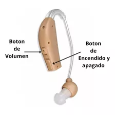 Aparato Auditivo Recargable Para Sordera Amplificador Sonido Color Beige