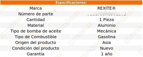 1-bomba Aceite Nissan Skyline 4 Cil 1.8l 76 Rexite Foto 2