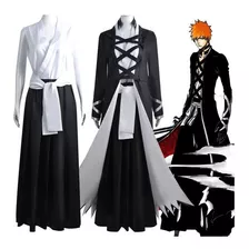 Traje De Anime De Kurosaki Ichigo Cos, Fantasia De Anime