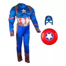 Disfraz Avengers Capitan America Musculos Halloween