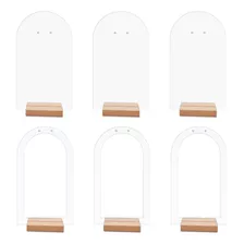 6 Pcs Brinco Display Stand Acrílico Armazenamento Display