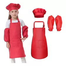 Set Delantal De Cosplay + Gorro De Chef Para Cocinar + Manga