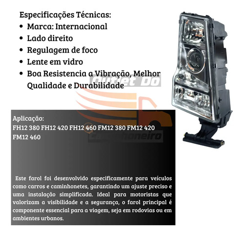 Farol Principal Volvo Fh 2005 Lado Direito — foto 3