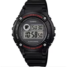 Relogio De Pulso Casio Masculino Standar W216h1avdf Cor Da Correia Preto