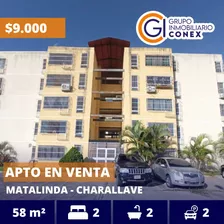 Se Vende Apartamento 58m2 2h/1.5b/2p Matalinda Charallave 5557