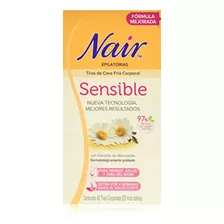 Nair Tiras De Cera Fría Corporal Con Extracto De Manzanilla