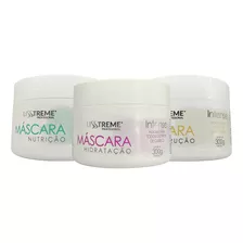 Kit Cronograma Capilar Lisstreme 300g Tratamento Intense Eaê