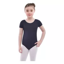 Leotardo Manga Corta Algodón Niña Ballet Gimnasia Disfraz