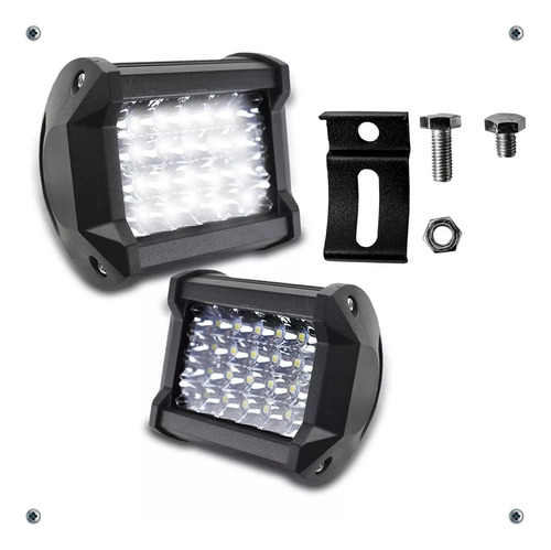 Barra 100 Led Faro Pick Up Y Par Faro 24 Led Auxiliar Dually Foto 5