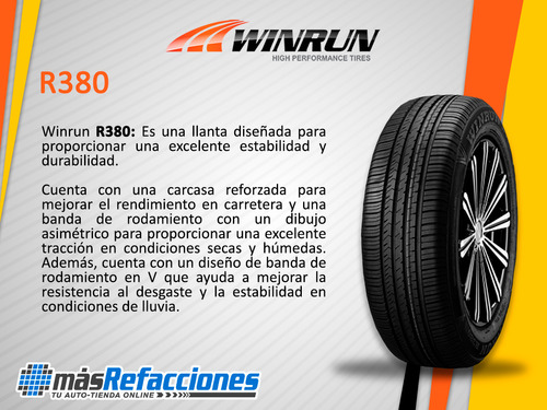 2 Llantas 185/65 R14 86h Winrun R380 Sin Rin Foto 4