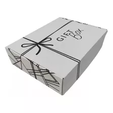 Caja Autoarmable Gift Box Blanca C/diseño 30x20x10cms 25 U
