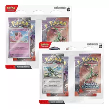 Pokémon Kit 2 Blister Quádruplo Ev5 Forças Temporais 50cards