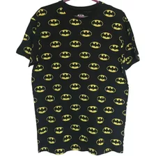 Polera Batman - Diseño Logos - Talla M Original