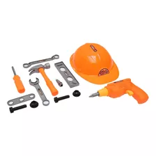 Juguete Set Herramientas Casco De Construccion Para Niños