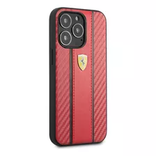 Funda Case Ferrari Pista Roja Carbon iPhone 13 Pro Max Origi