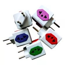 Kit Plug Adaptador Cubo 3 Saidas 10a 1 20a 3 P 5 Unidades