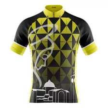 Blusa De Ciclismo Feminina Feminina Santa Amarela Dry Fit