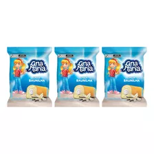 Bolinho Ana Maria Sabor Baunilha Kit 3x Pacotes De 70g