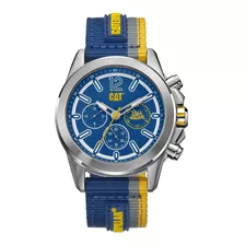 Reloj Cat Hombre Yu14966637 Azul Amarillo Original