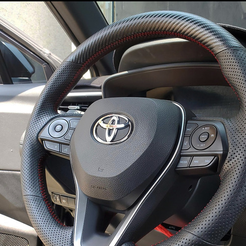 Funda De Volante Perfocarbon Camry Corolla Rav4 2019-24 Piel Foto 2