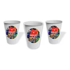 Vasos Roblox Cumpleaños Personalizado Pack X10