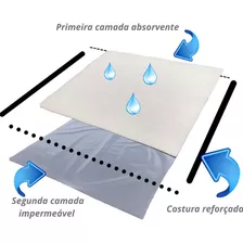Kit 2 Protetores De Colchão Lavável Geriátrico 90x100cm