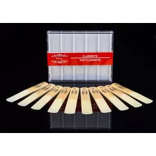 Gloria Cañas De Clarinete Reed Tamaño # 2.5, Caja De 10 ~ Ta