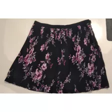 Falda Plisada Flores Forever 21 Niña O Joven Xs