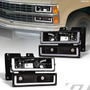 Fits 1988-1998 Gmc/chevy Sierra C/k C10 3500 Truck Black H