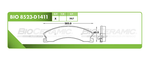 Balata Disco Del Chevrolet Silverado 2500 2014-2017 5.3 Foto 2