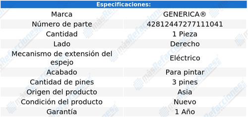 Espejo Swift 2012 2013 2014 2015 2016 Elect P/pint Copiloto Foto 2