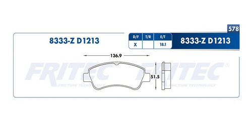 Balatas Delanteras 301 2018 Fritec 1.6l Peugeot Foto 2