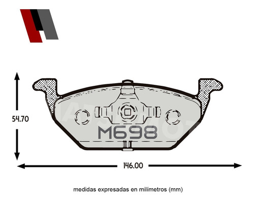 Pastillas De Frenos Delantera Volkswagen New Beetle 2.0 1999 Foto 3