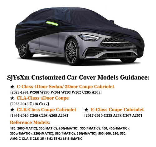 Sjysxm Funda De Automvil Compatible Con Mercedes-benz Clase Foto 2