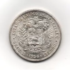 Moneda De 5 Bs Fuerte De 1935 Au
